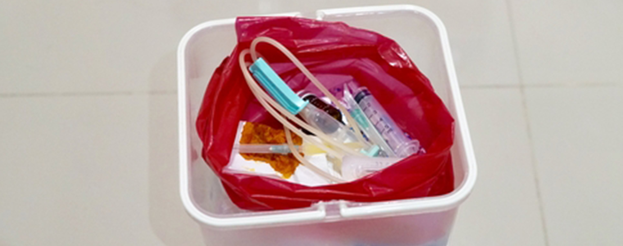 Medical Waste - What to put in a red trash bag