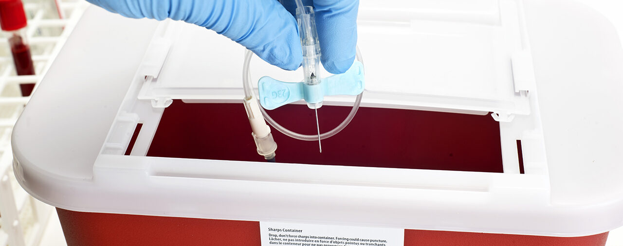 Sharps Disposal: Using a Bin in a Central Accumulation Area